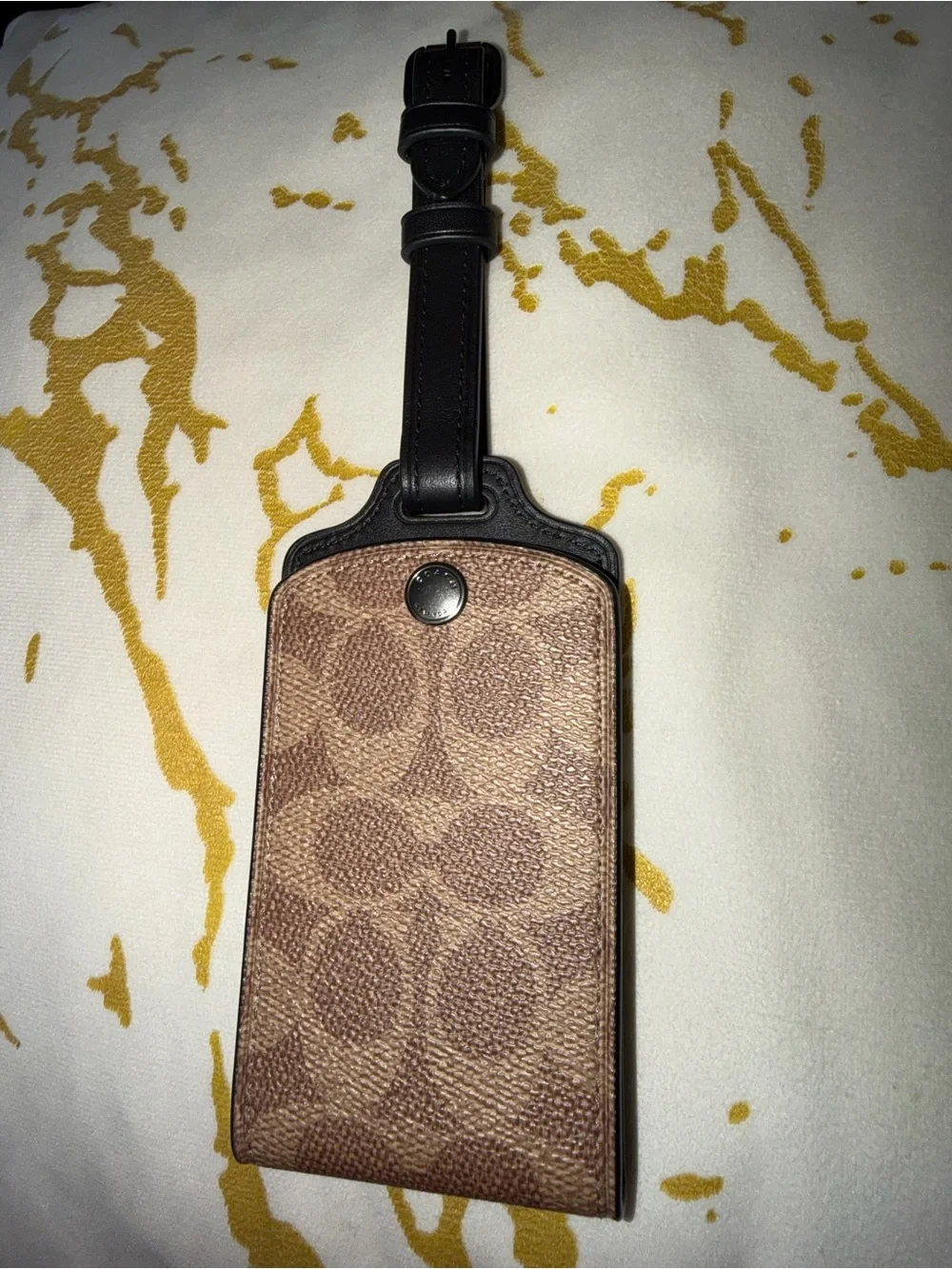 Coach Leather Luggage Tag